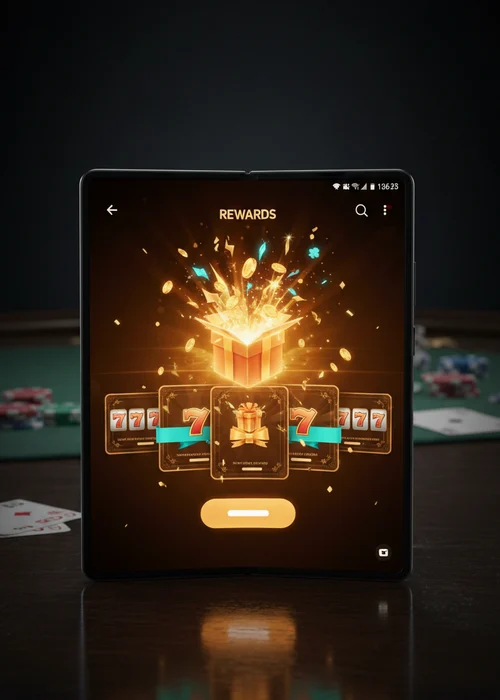 Visual representation of the 277 Casino multi-tier welcome bonus package, featuring free spins on top slot titles and bonus cash for new Australian players.
